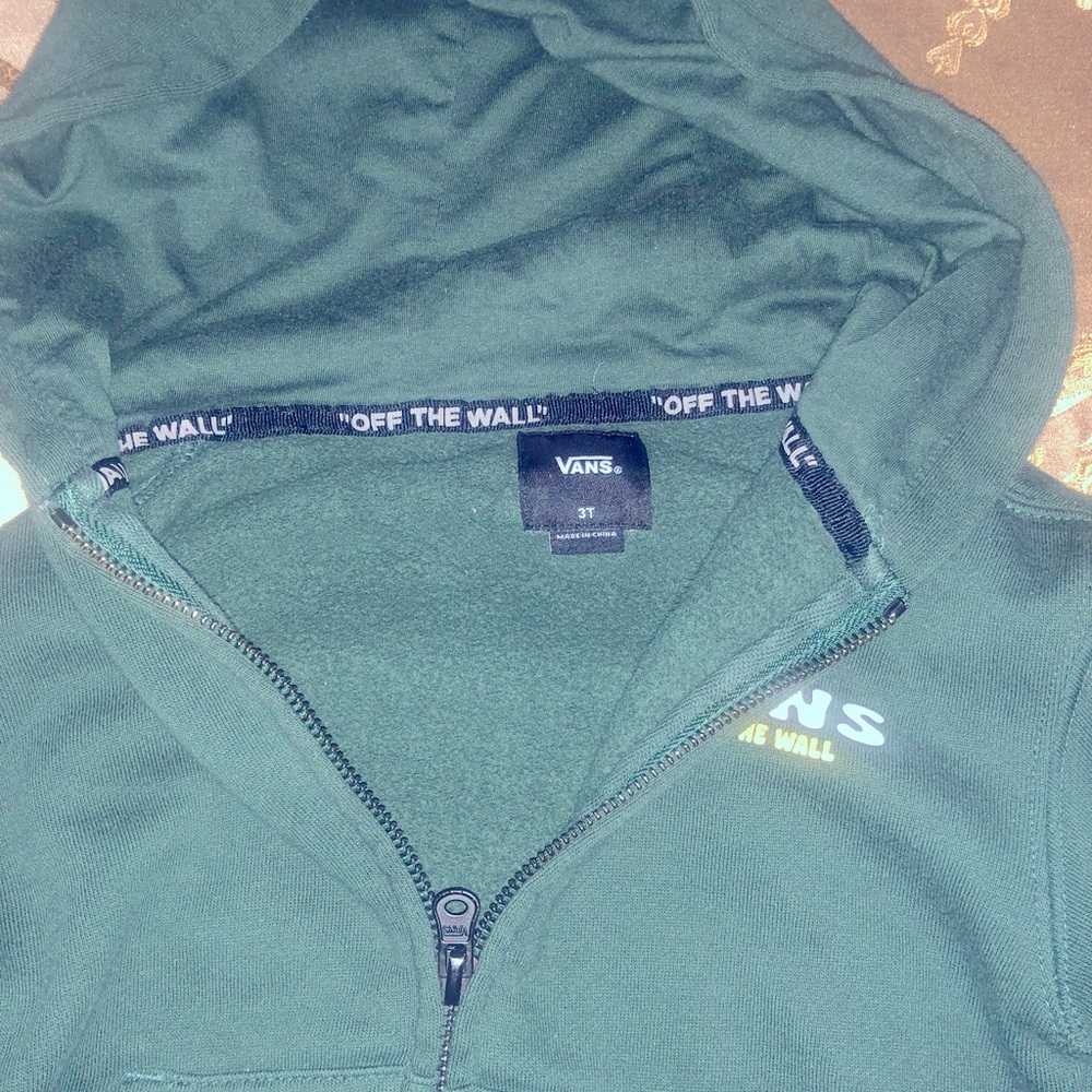 VANS Dark Green Hoodie Boys